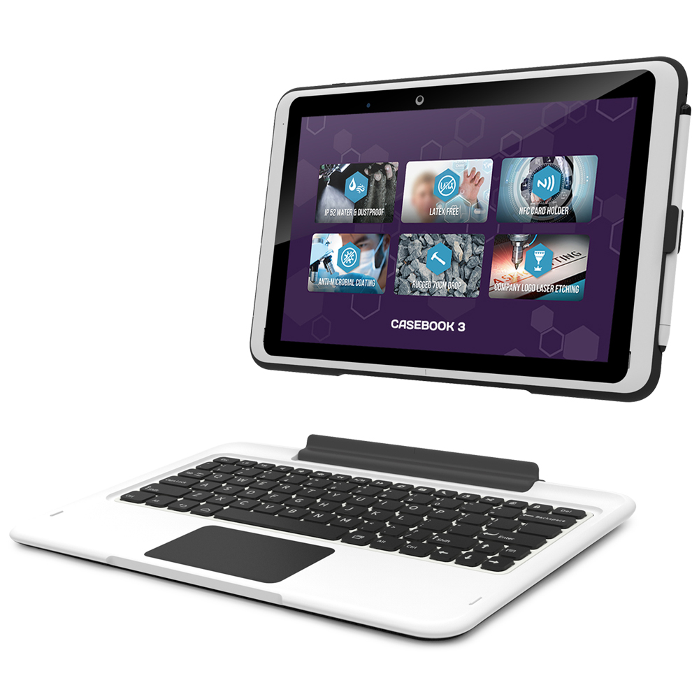 10.1 inch rugged 2-in-1 tablet with detachable keyboard